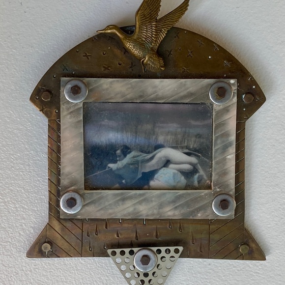 Vintage Thomas Mann Techno Romantic Brooch, Rare - Picture 2 of 8